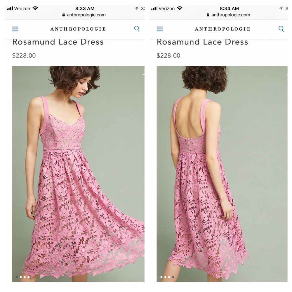 Anthropologie Donna Morgan Rosamund Lace Dress.